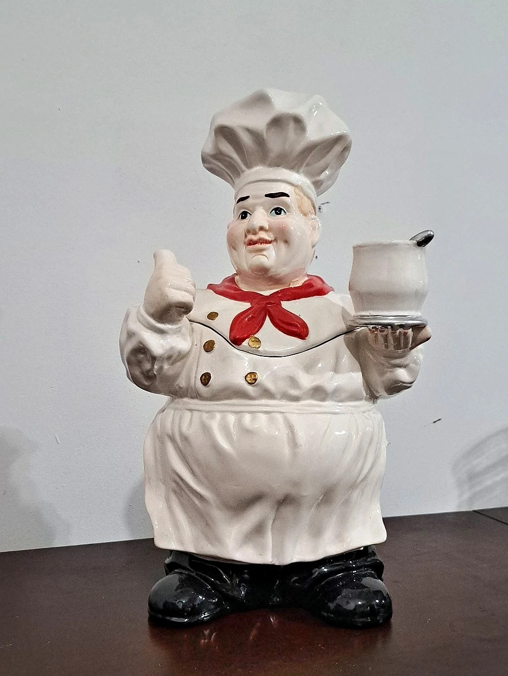 Rare! Vintage ceramic "Fat Chef" cookie jar